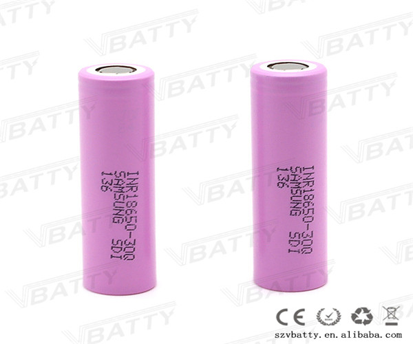 Hot selling 100% Authentic18650 batery Samsung INR18650 30Q battery 3000mAH for e-cig
