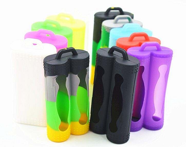 Professional OEM Customized printing logo Silicone Case rechargeable 3.7V battery 18650 Battery Case box
