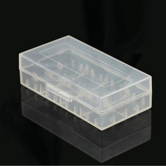 18650 Battery Transparent Storage Box with Hook Holder Case Environmental Friendly