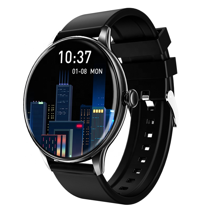 Best selling T2 Amoled Display Smart Watch Blood Oxygen heart rate warning red light SPO2 Monitoring Customize Dial Amoled Smartwatch